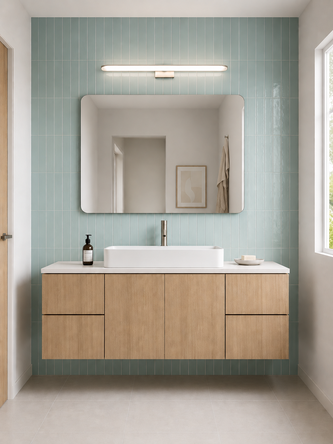 Single sink floating vanity