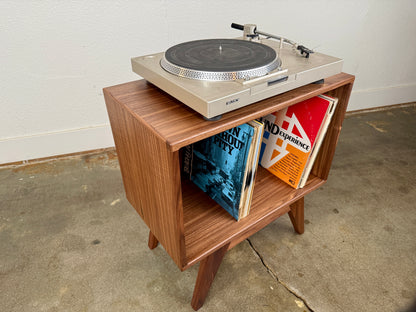 Handcrafted Walnut Record Console | Ready to Ship