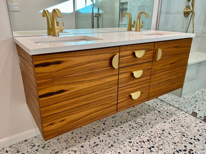 Double sink floating vanity